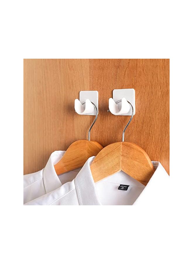 erorex Adhesive Curtain Rod Holder, 4 Pack Shower Curtain Rod Mount Holder for Wall Adhesive Shower Rod Tension Retainer,Transparent Tension Bracket, No Drilling Not Include Shower Curtain Rod  - Image 3