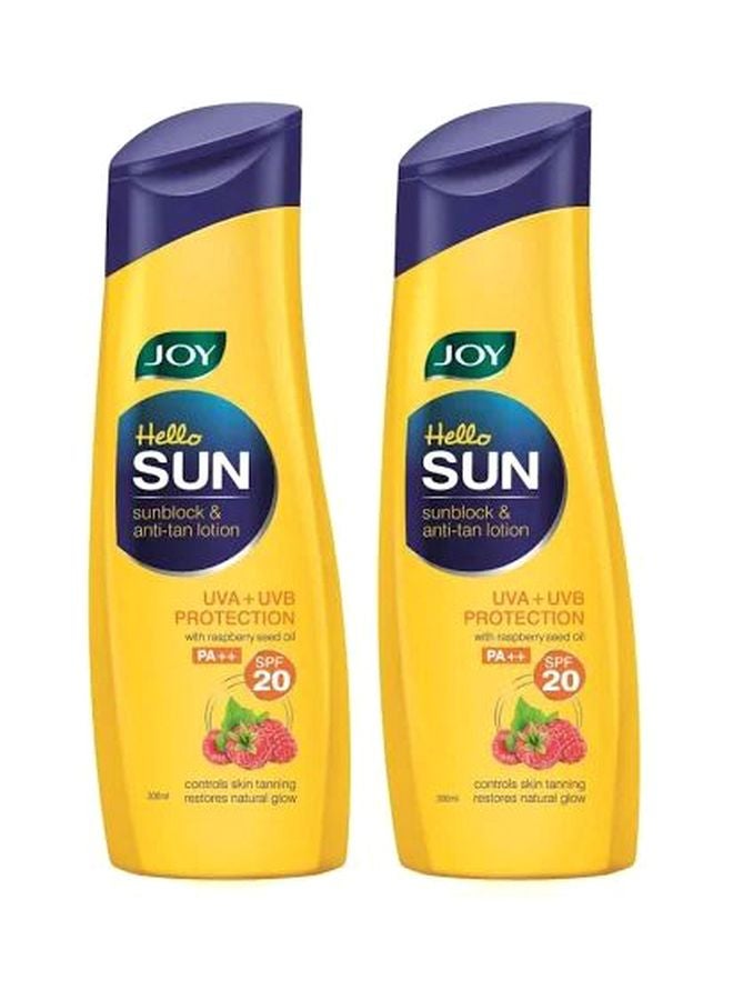 2-Piece Sublock And Anti-Tan Lotion SPF20 300ml