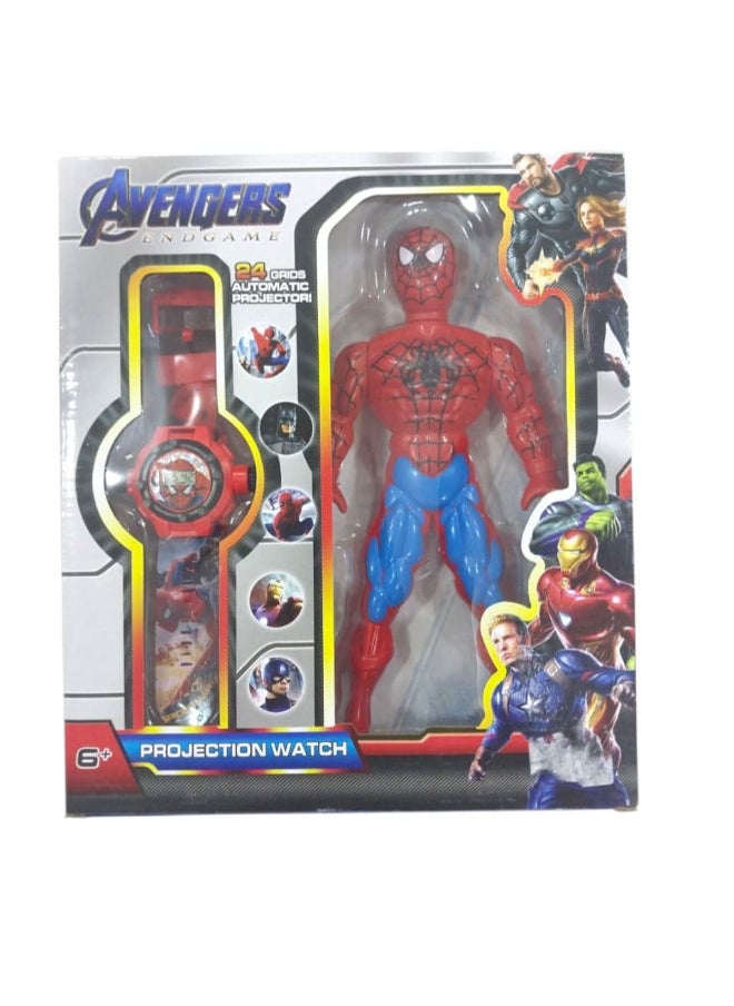 AVENGERS Spider-Man Watch with Figure Set 