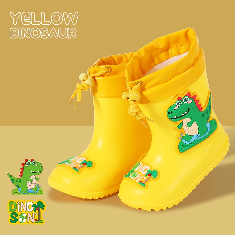 Children'S Rain Boots Boys And Girls Baby Non-Slip Rain Boots Kindergarten Waterproof Rubber Shoes For Primary School Children And Girls Water Shoes - Image 3