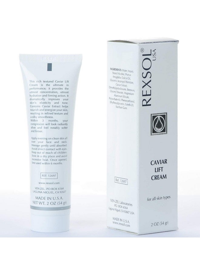 REXSOL Caviar Lift Cream | Contains Prunus Amygdalus Dulcis Oil, Glycerin, Beeswax & Caviar Extract | Improves your skin’s elasticity and tone| Utmost hydration and firming action(54 gr/2 fl oz) - Image 1
