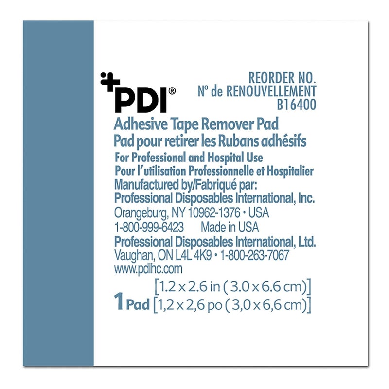 PDI Healthcare B16400 Adhesive Tape Remover Pad 125 x 2625 Size Pack of 100 - Image 3