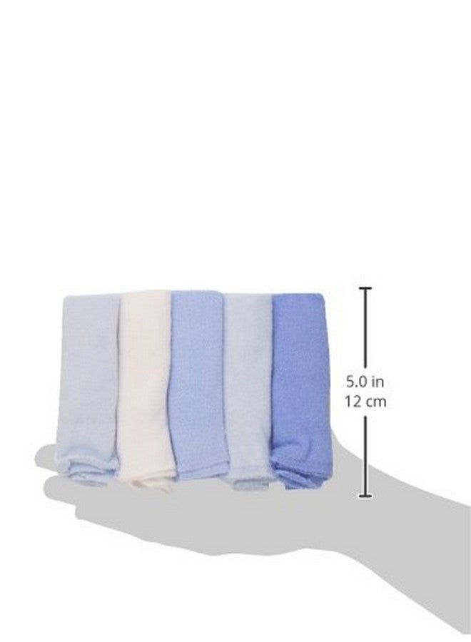 Spasilk Washcloth Wipes Set for Newborn Boys and Girls, Soft Terry Washcloth Set, Pack of 10, Blue - Image 3