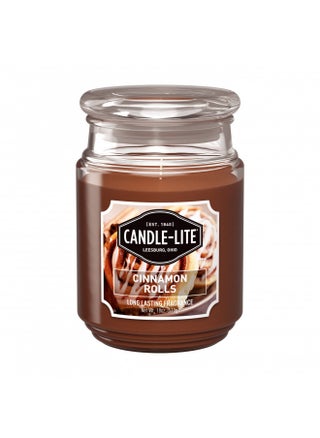 Candle-lite Scented Candles, Cinnamon Rolls Fragrance, One 18 oz. Single-Wick Aromatherapy Candle with 110 Hours of Burn Time, Brown Color - pzsku/Z00B6537B475840948EA8Z/45/_/1731077982/1084acc6-0c49-46ec-9515-2a4e6429cdec
