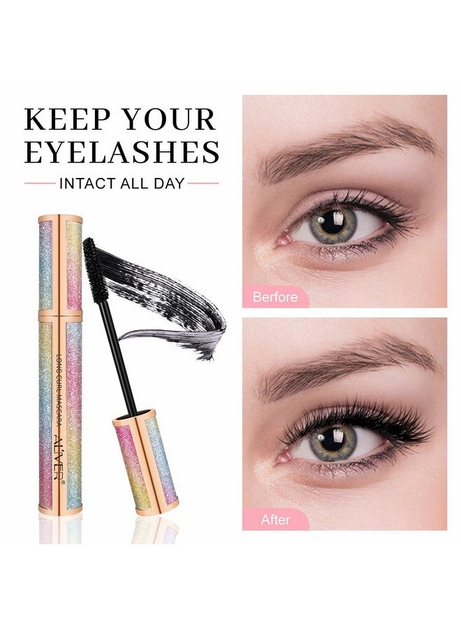 Mcukv 4D Silk Fiber Lash Mascara Waterproof Tubing Mascara Black Luxuriously Longer Voluminous Eyelashesnatural Lengthening Smudge Proof Mascarahypoallergenicno Clumpingeasy To Apply & All Day Full - Image 4