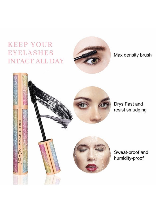 Mcukv 4D Silk Fiber Lash Mascara Waterproof Tubing Mascara Black Luxuriously Longer Voluminous Eyelashesnatural Lengthening Smudge Proof Mascarahypoallergenicno Clumpingeasy To Apply & All Day Full - Image 3