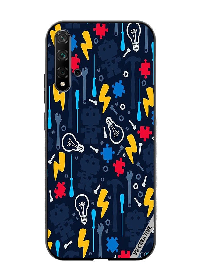 VR CREATIVE Protective Case Cover For Huawei Nova 5T Bulb Design Multicolour - Image 1