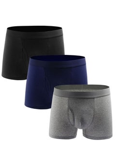 3PCS Men Breathable Underwear Boxer Brief Sets