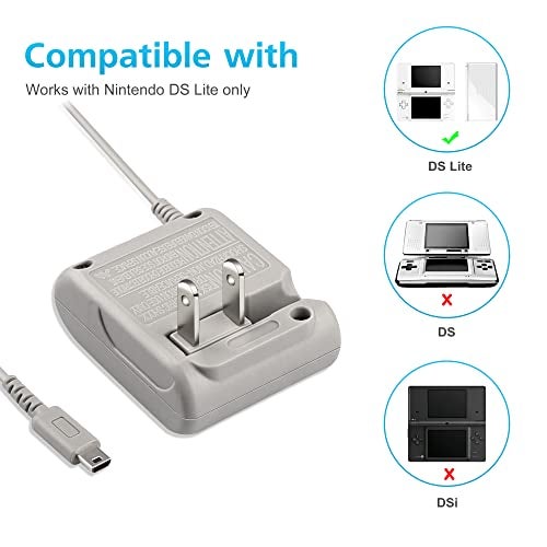 Xahpower شاحن DS Lite Power، محول تيار متردد لأجهزة Nintendo DS Lite، كابل شحن جداري للسفر 5.2V 450mA - Image 2