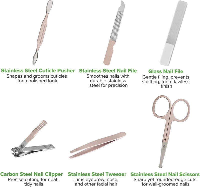 haakaa Baby Nail Clippers, 6-in-1 Baby Nail Care Kit with PU Storage Case - Image 4