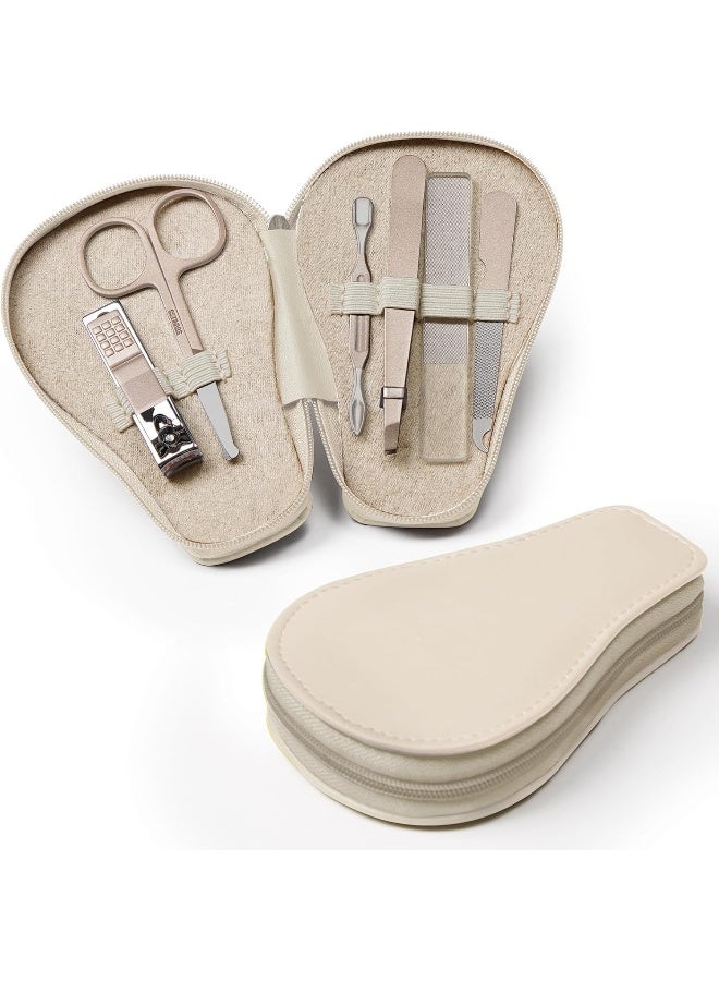 haakaa Baby Nail Clippers, 6-in-1 Baby Nail Care Kit with PU Storage Case - Image 1