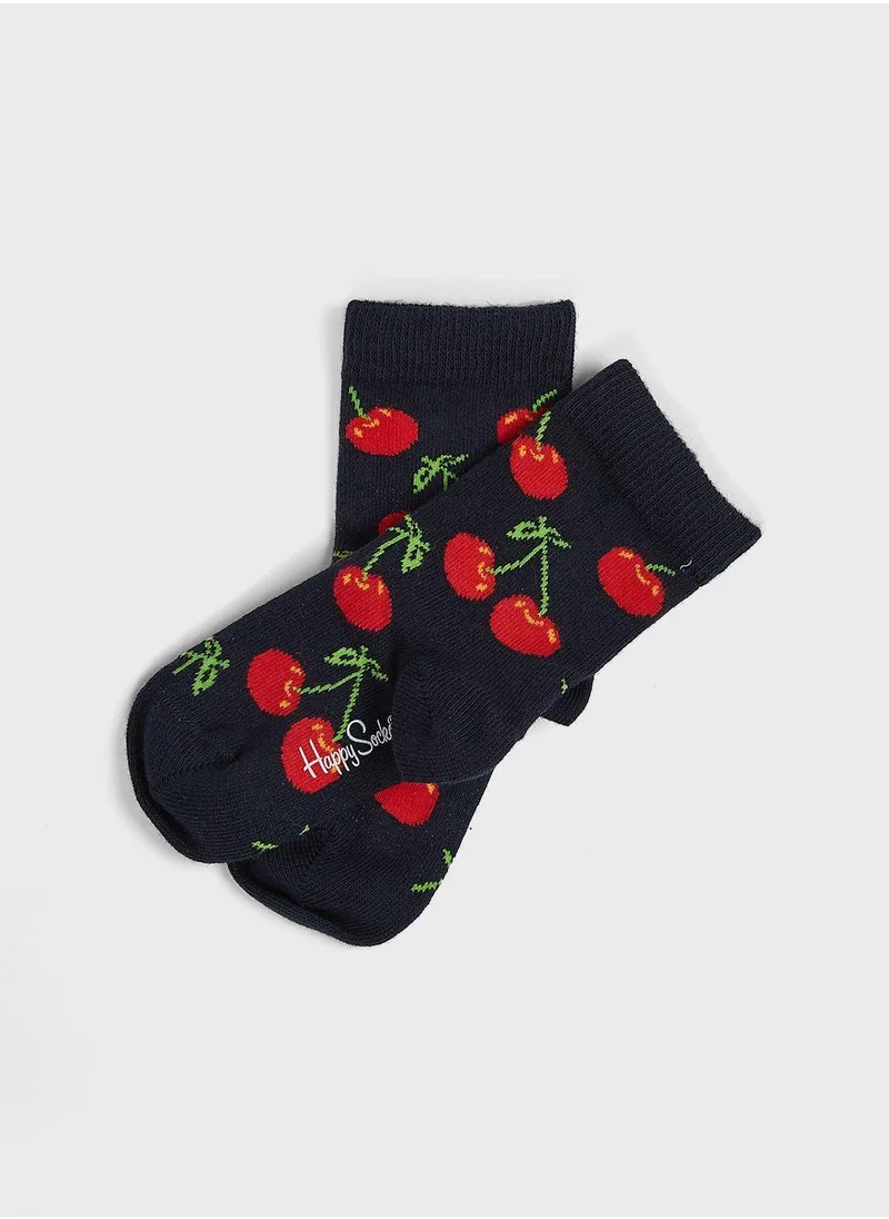 Happy Socks Kids 4 Pack Classic Crew Socks