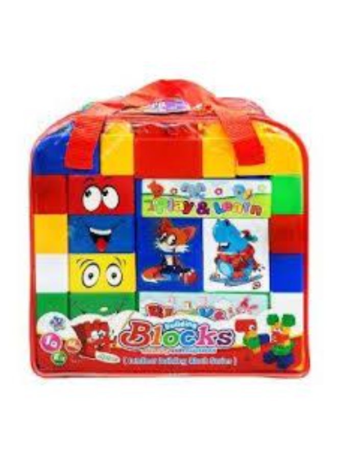 Toy Box Educational Building Blocks for Kids, DIY Large Puzzle Bricks Toys Activity Fun & Learning 38pcs - Image 1