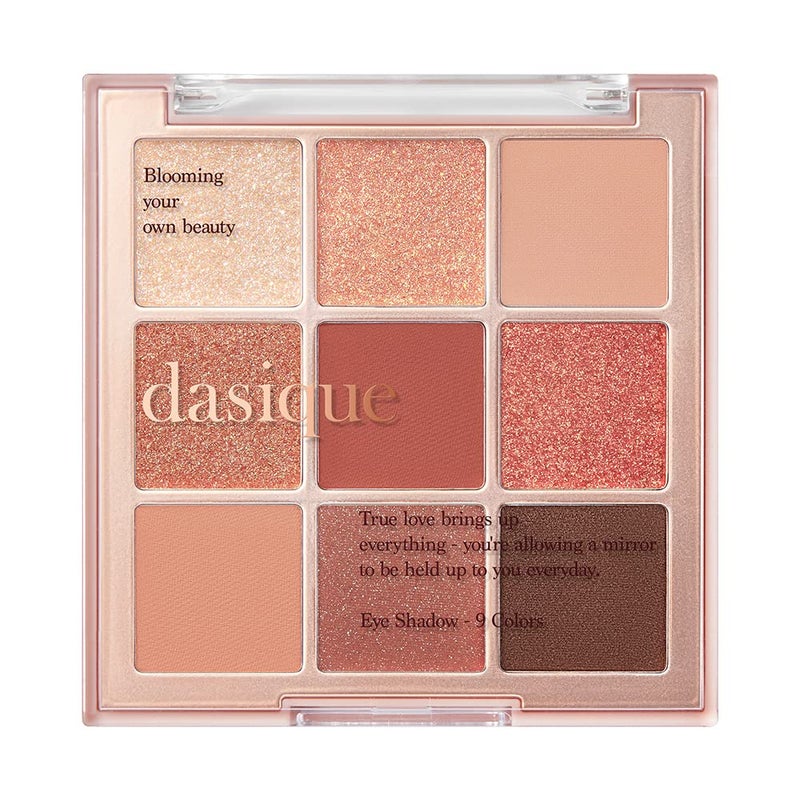 dasique Shadow Palette #02 Rose Petal I Cruelty-Free I 9 Blendable Shades in Smooth Matte and Shimmer Finishes with Gorgeous Pearls - Image 1