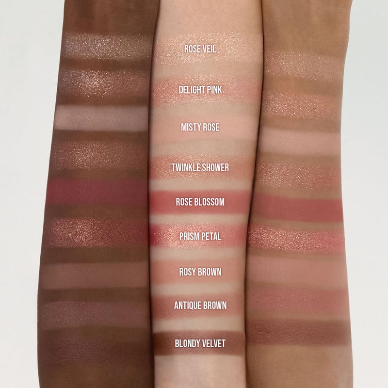 dasique Shadow Palette #02 Rose Petal I Cruelty-Free I 9 Blendable Shades in Smooth Matte and Shimmer Finishes with Gorgeous Pearls - Image 3
