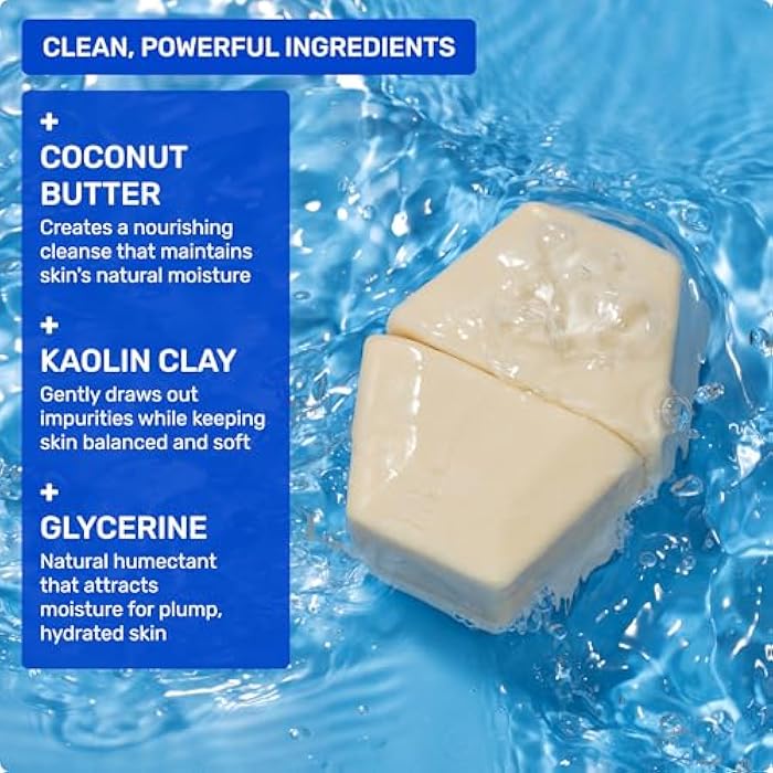 Ethique Hydrating - Solid Face Cleanser for All Skin Types - Plastic-Free, Vegan, Cruelty-Free, 3.9 oz (Pack of 1: 2 bars) - Image 3