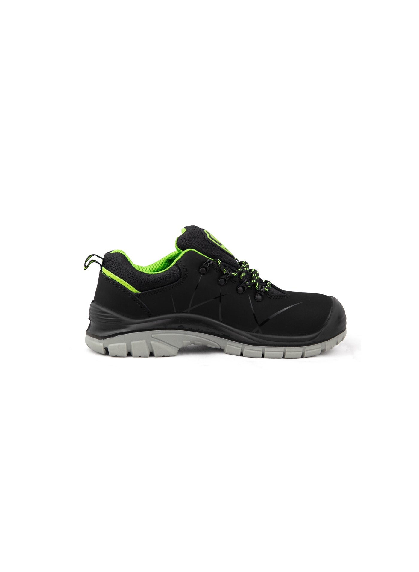 Gladiator 6059 Men’s Composite Toe Safety Shoes, Black/Grey/Green, S3 SRC, Low Ankle, Lace-Up image 3
