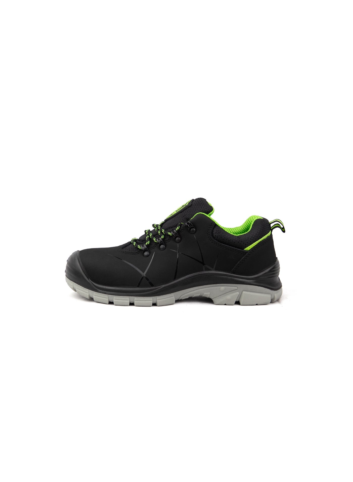 Gladiator 6059 Men’s Composite Toe Safety Shoes, Black/Grey/Green, S3 SRC, Low Ankle, Lace-Up image 5