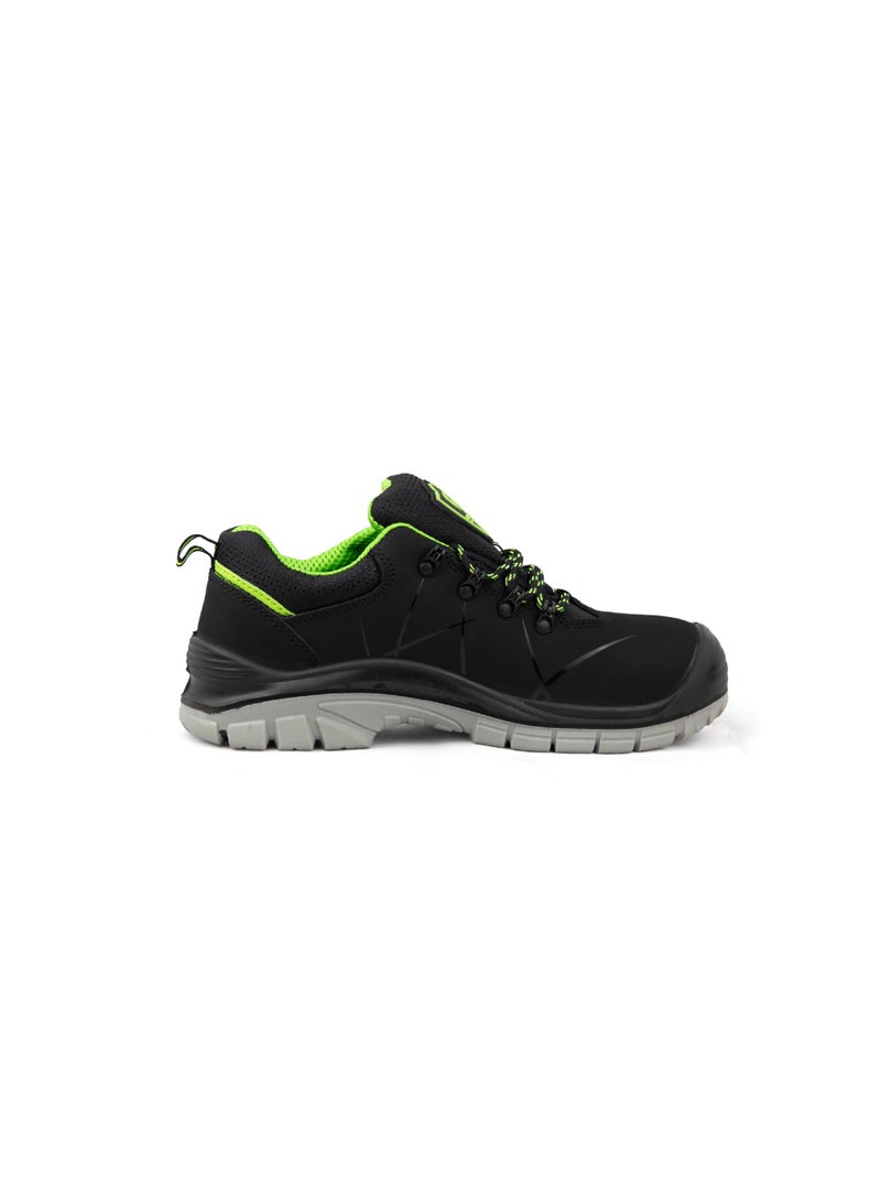 Gladiator 6059 Men’s Composite Toe Safety Shoes, Black/Grey/Green, S3 SRC, Low Ankle, Lace-Up - Image 2