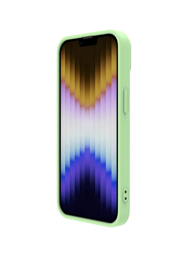 Nillkin CamShield Silky Silicone Case For iphone 14 Plus - Mint Green  - Image 4