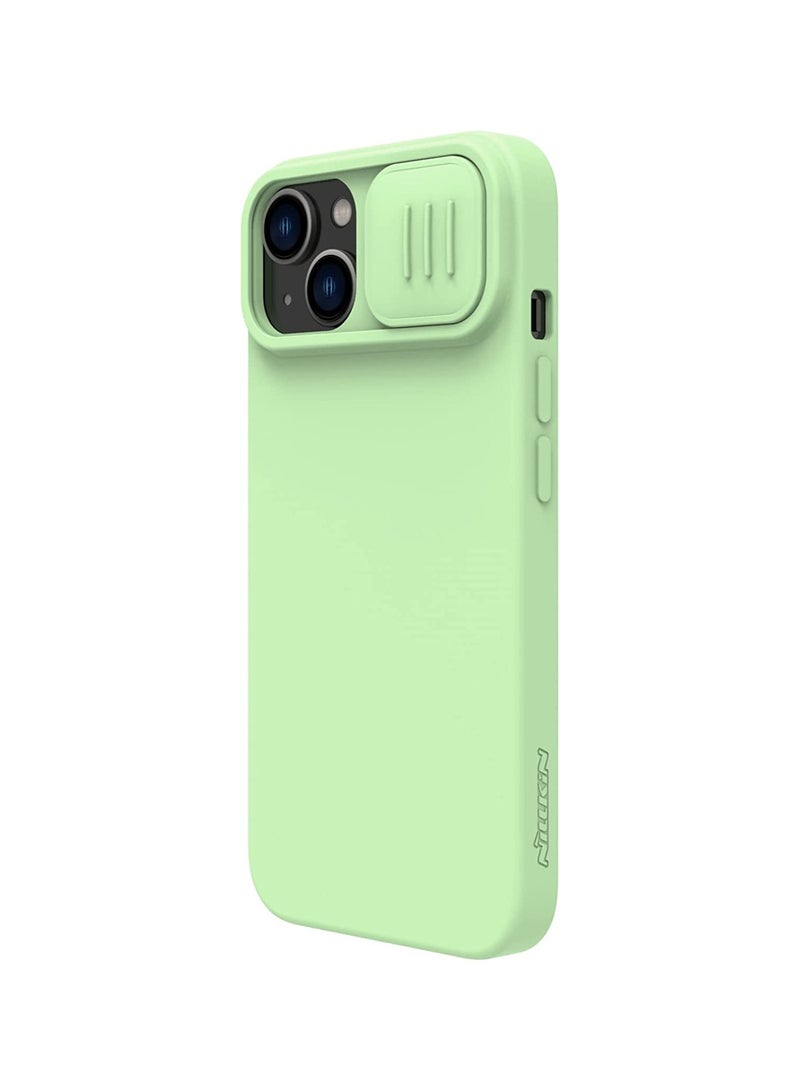 Nillkin CamShield Silky Silicone Case For iphone 14 Plus - Mint Green  - Image 2