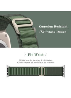 BORTONY Alpine Loop Compatible with Apple Watch Band 38mm 40mm 41mm for Women Men Rugged G-Hook and Adjustable Sport Watch Band for iwatch Ultra SE Series 8 7 6 5  - Image 2