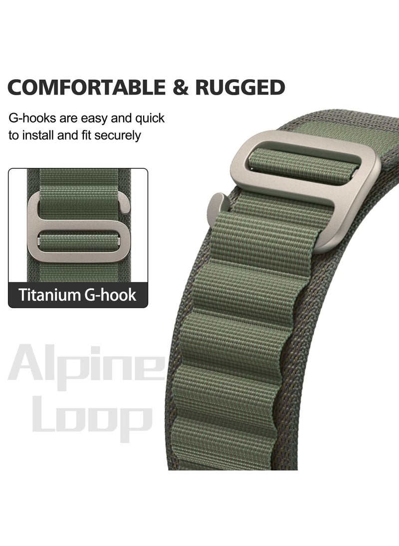 BORTONY - Alpine Loop Compatible with Apple Watch Band 38mm 40mm 41mm for Women Men Rugged G-Hook and Adjustable Sport Watch Band for iwatch Ultra SE Series 8 7 6 5 - Image 1