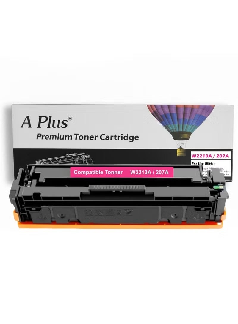 A PLUS APLUS 207A W2213A Compatible Toner Magenta Cartridge for HP Color LaserJet Pro M255, MFP M282, M283 Series - High Yield Magenta Tonner - Image 1