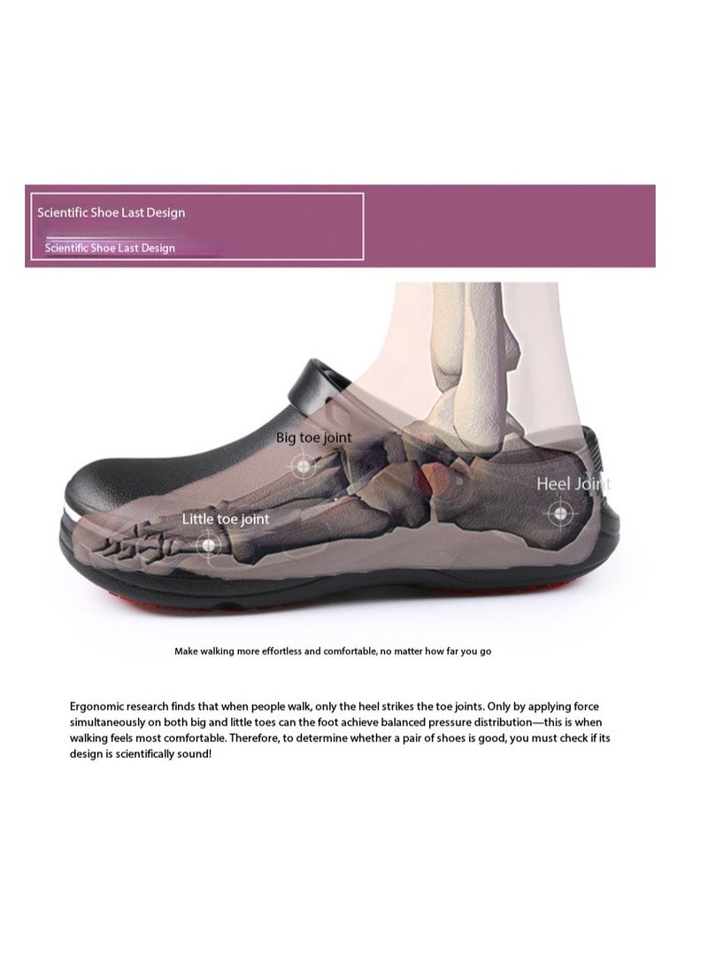 أحذية جراحية للجنسين، مناسبة للأطباء والممرضين والطهاة. مصنوعة من مادة EVA، هذه الأحذية مقاومة للانزلاق ومقاومة للماء، ومناسبة لغرف العمليات والمختبرات ومطابخ الفنادق. - Image 2