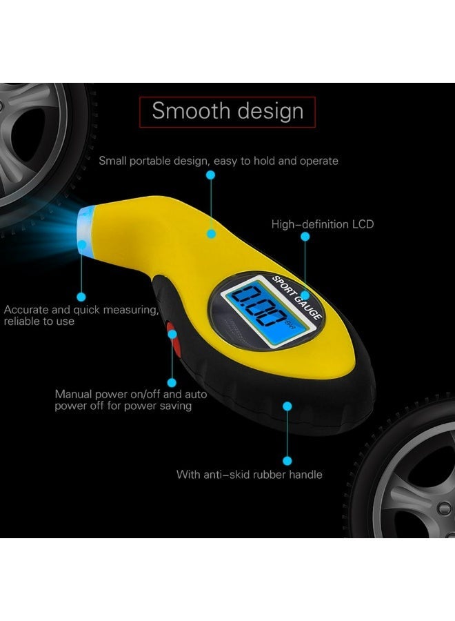 Alayjah, Digital Tire Pressure Gauge, 1 Piece, Compact, Easy to Handle, Accurate Readings for Emergency Tire Check & Safety 11200010 - Image 2