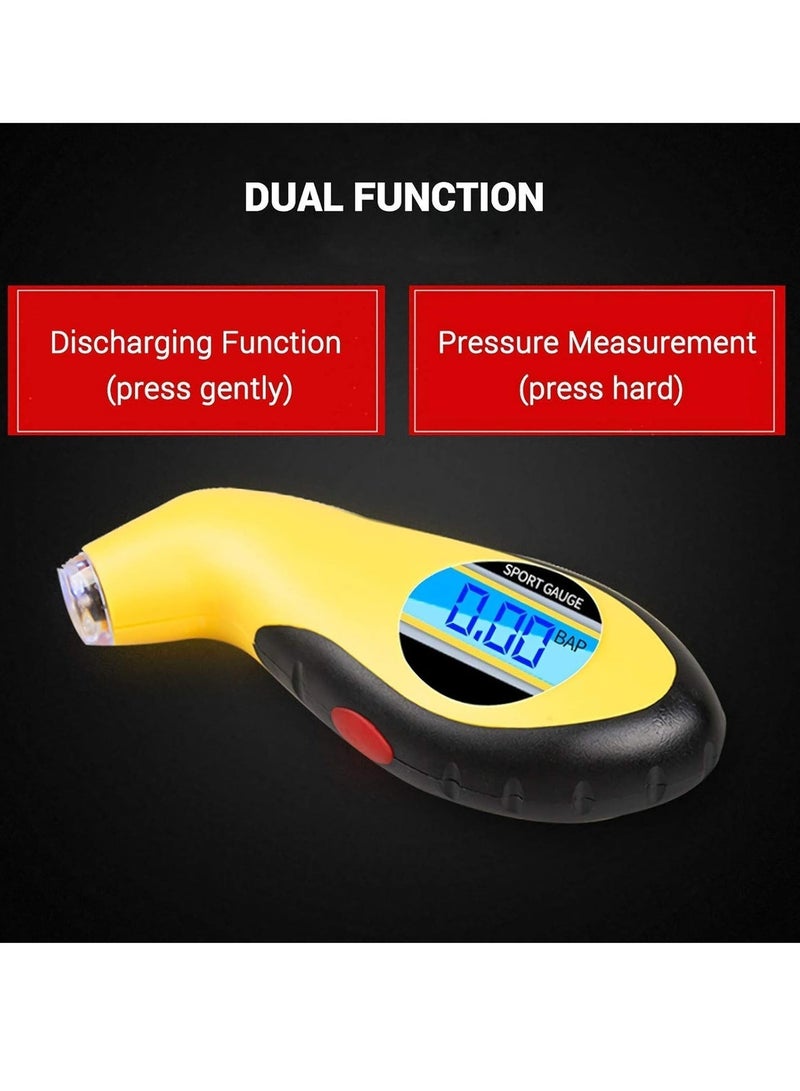 Alayjah, Digital Tire Pressure Gauge, 1 Piece, Compact, Easy to Handle, Accurate Readings for Emergency Tire Check & Safety 11200010 - Image 4