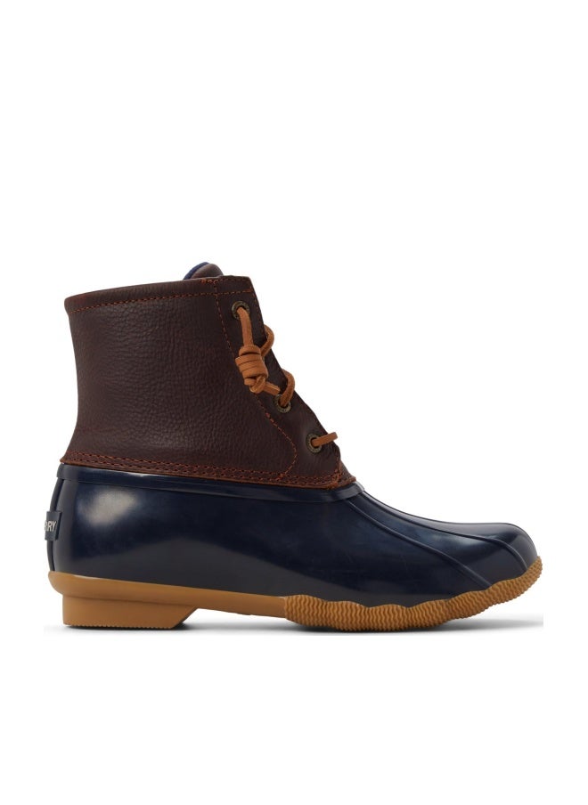 Sperry Women's Saltwater Duck Boot, Navy/Tan, 7 - Image 1