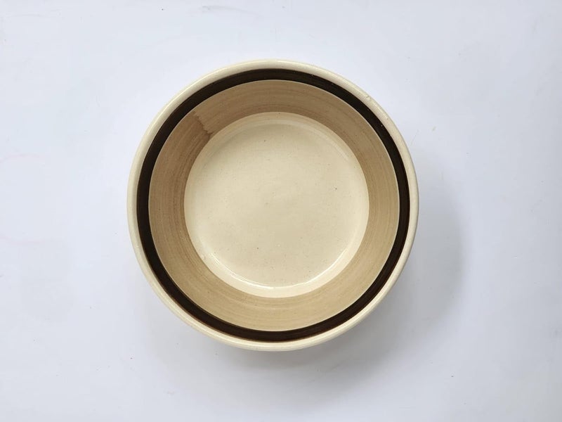 Handcrafted Ceramic Soup Bowl 17 oz For Cereal Salad Pasta Soup Acai Bowl Pho etc  For Breakfast Lunch and Dinner Set of 6 Mocha Brown - Image 3