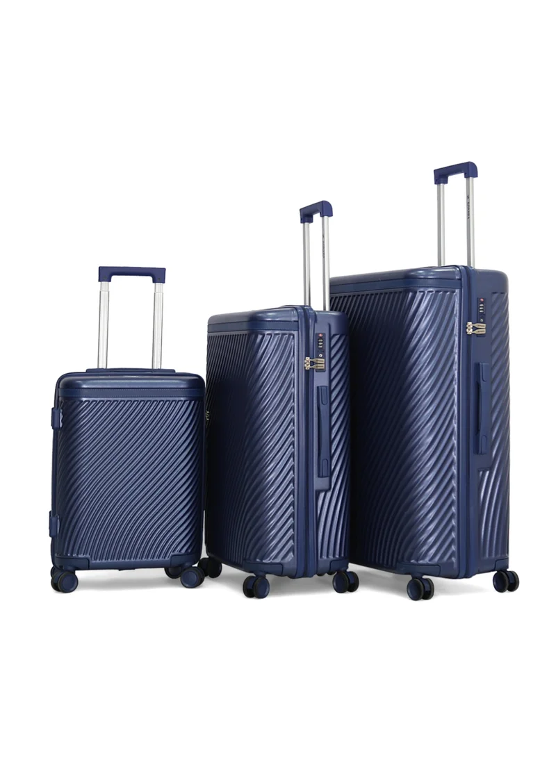 سونادا Sonada Hardshell Luggage Trolley Bag 3 pcs Set,Blue