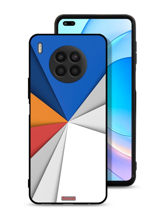 Tolwak Huawei nova 8i Protective Case Cover Material Matches Abstract Art - Image 1