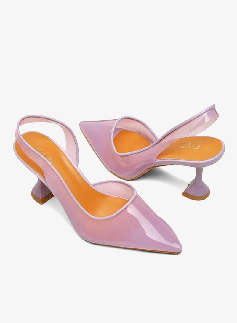 Fyor  Color Pop Pointed Toe Clear Mule, XJD 10 for Women | Best Price UAE