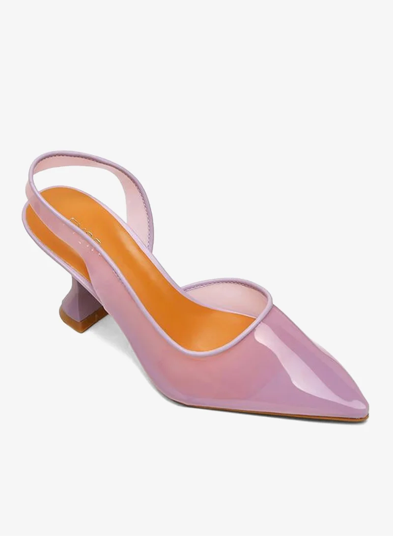 FYOR Color Pop Pointed Toe Clear Mule, XJD 10