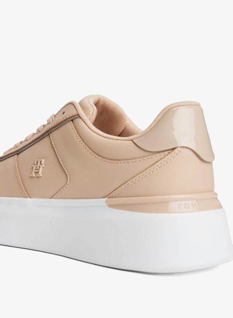 Tommy Hilfiger Misty Blush Patent Platform Sneaker for Women | Best Price UAE
