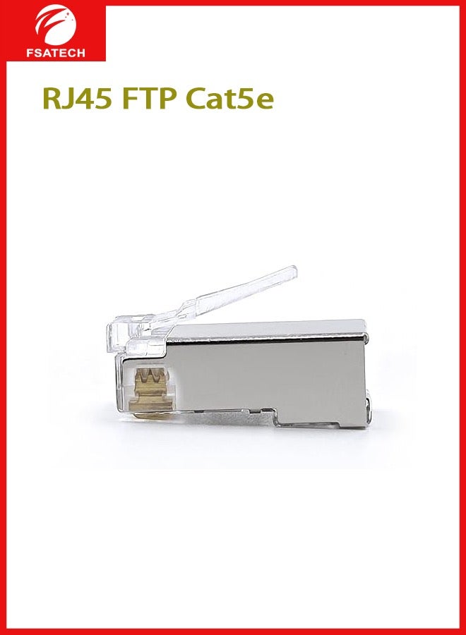 FSATECH 100 قطعة في علبة RJ45 FTP Cat5E 1U موصل 8P8C إيثرنت شبكة Cat5E وحدات شبكة كابل موصل قابس - Image 3