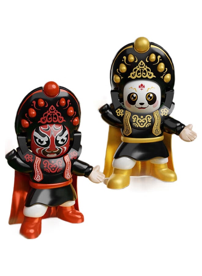 WEST Xi Xia Guo Chu Culture Sichuan Opera Face-Changing Doll, Official Version Toy, Beijing Opera Facial Mask, Chinese Characteristic Ornament, Toy - Image 2