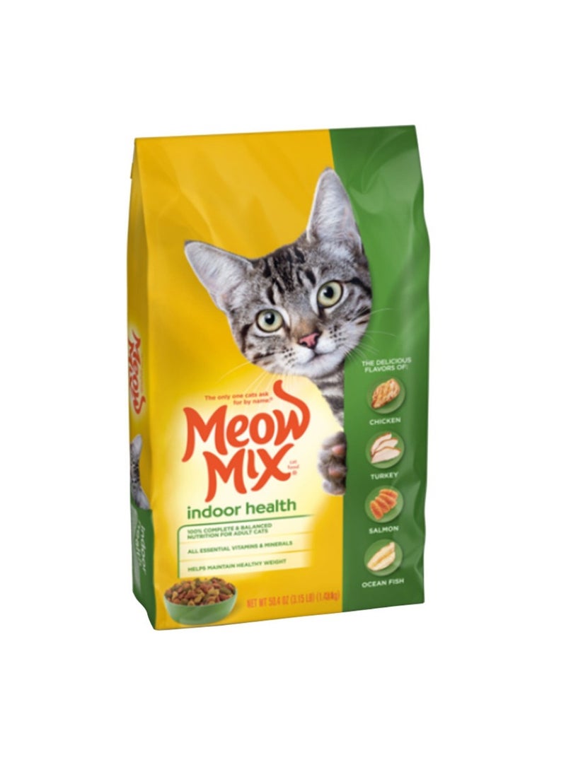 مياو مكس أكل جاف للقطط المنزلية البالغة بنكهة صحية 1.42 كيلو