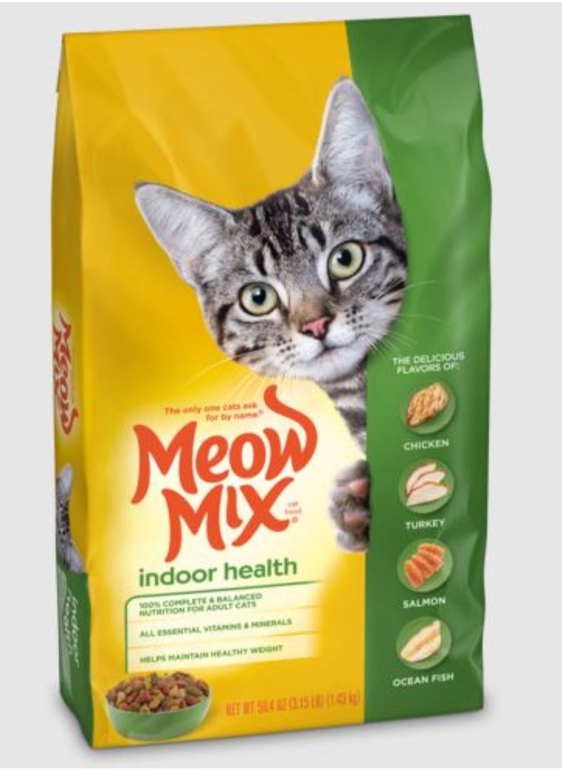 Meow Mix - Dry Adult Cat Food With Healthy Choice Flavor For Indoor Cats 1.43 kg - Image 1