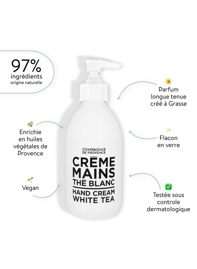 La Compagnie de Provence Compagnie De Provence Luxury Hand Cream White Tea 10 Fl Oz Glass Pump Bottle - Image 2