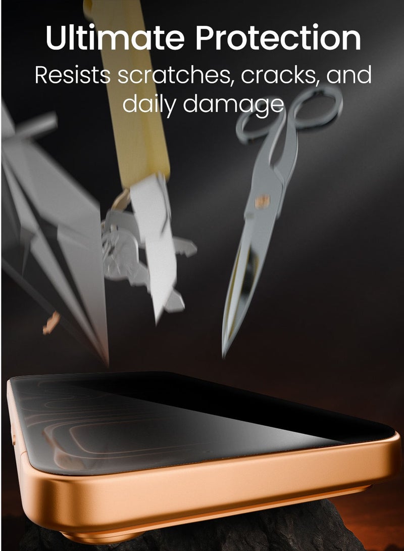 Moxedo Ultra Shield Premium Tempered Glass Screen Protector 9H Hardness Privacy for iPhone 17 Pro 6.3-inch 2025 Full Coverage Anti-Spy Protection with Auto-Align Easy Applicator - Image 4