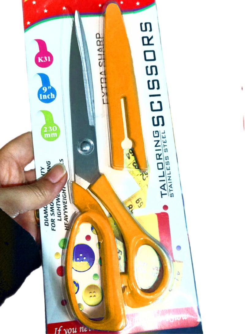 Generic Sharp high quality stainless steel scissors with plastic cover  - Image 3