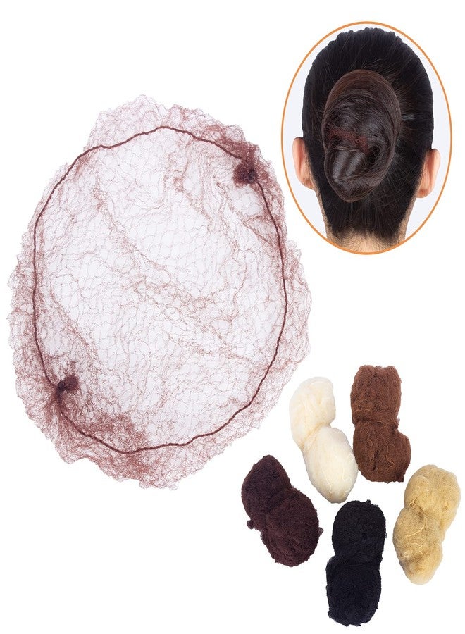 Askuang 20PCS Invisible Elastic Edge Mesh Nets for Women's Hair Buns, Sleeping, Ballet, Kids, Cooking, Food Service, Wigs - 50cm Dark Brown - Image 3