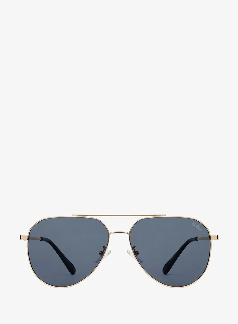 Lee Cooper 1.1 Tac Polarized Sunglasses Gold Frame Gradient Grey Mirror Lens 54mm  - LCM10252C1