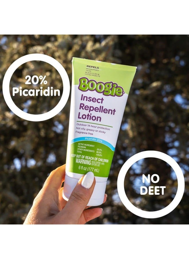 Boogie Insect Repellent Lotion, Keep Mosquitoes, Ticks and Flies Off, DEET Alternative Repellent, Up to 14-Hour Protection, Fragrance-Free, Odorless Lotion, 6 Ounce - Image 5