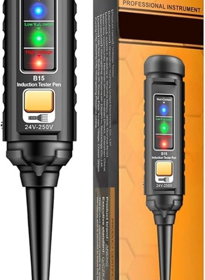 Aneng B15 قلم اختبار الجهد المستمر آمن دقيق أداة كهربائية تصميم مسبار سهل الاستخدام للكهربائيين لون إنجليزي - Image 1