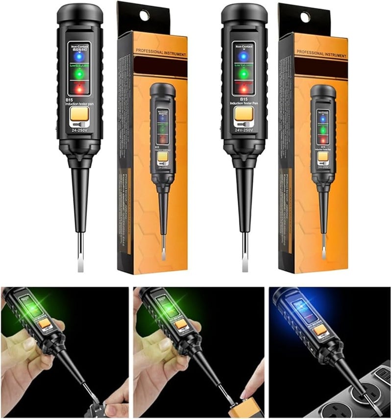 Aneng B15 قلم اختبار الجهد المستمر آمن دقيق أداة كهربائية تصميم مسبار سهل الاستخدام للكهربائيين لون إنجليزي - Image 5